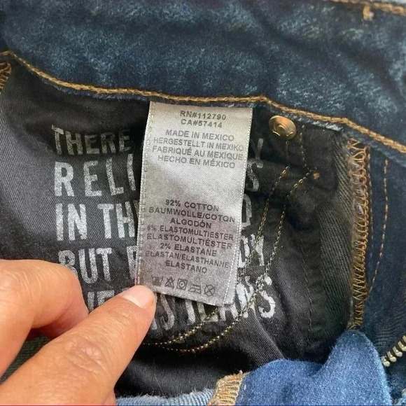 COPY - True Religion Jennie Curvy Skinny Jeans size 26 - Picture 12 of 12